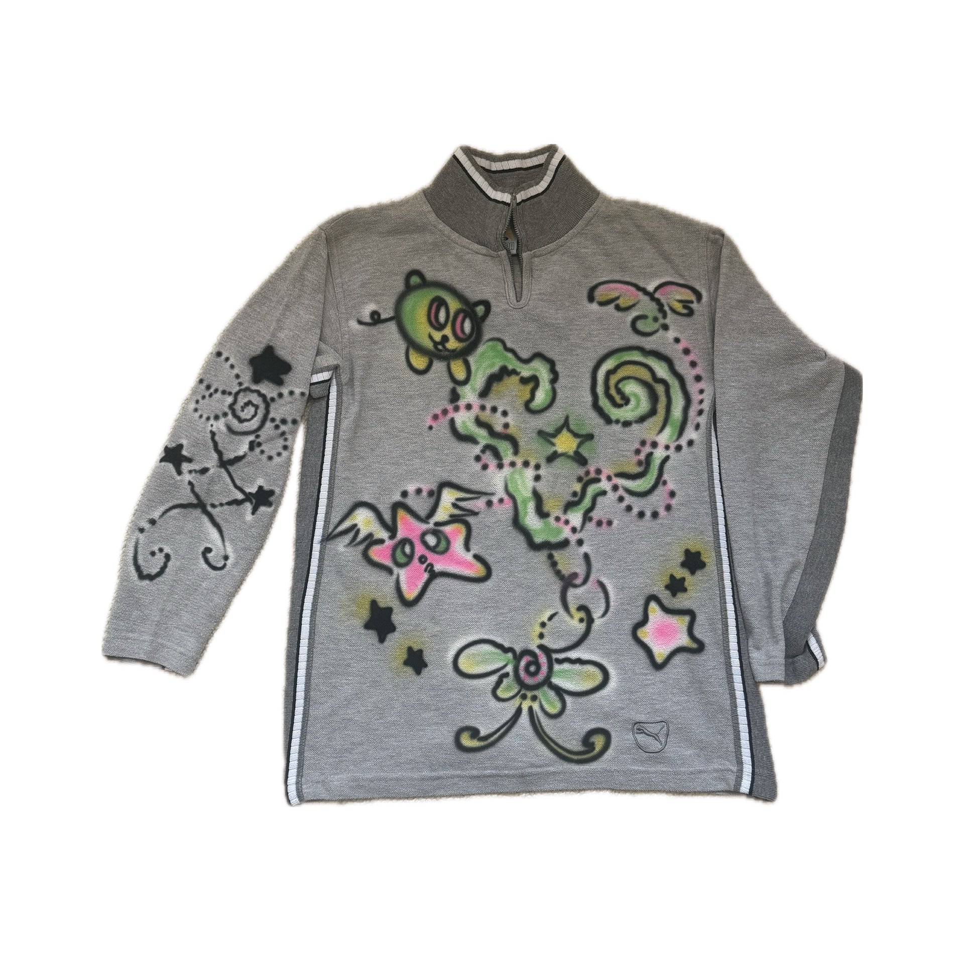 002 Airbrush Grey Top