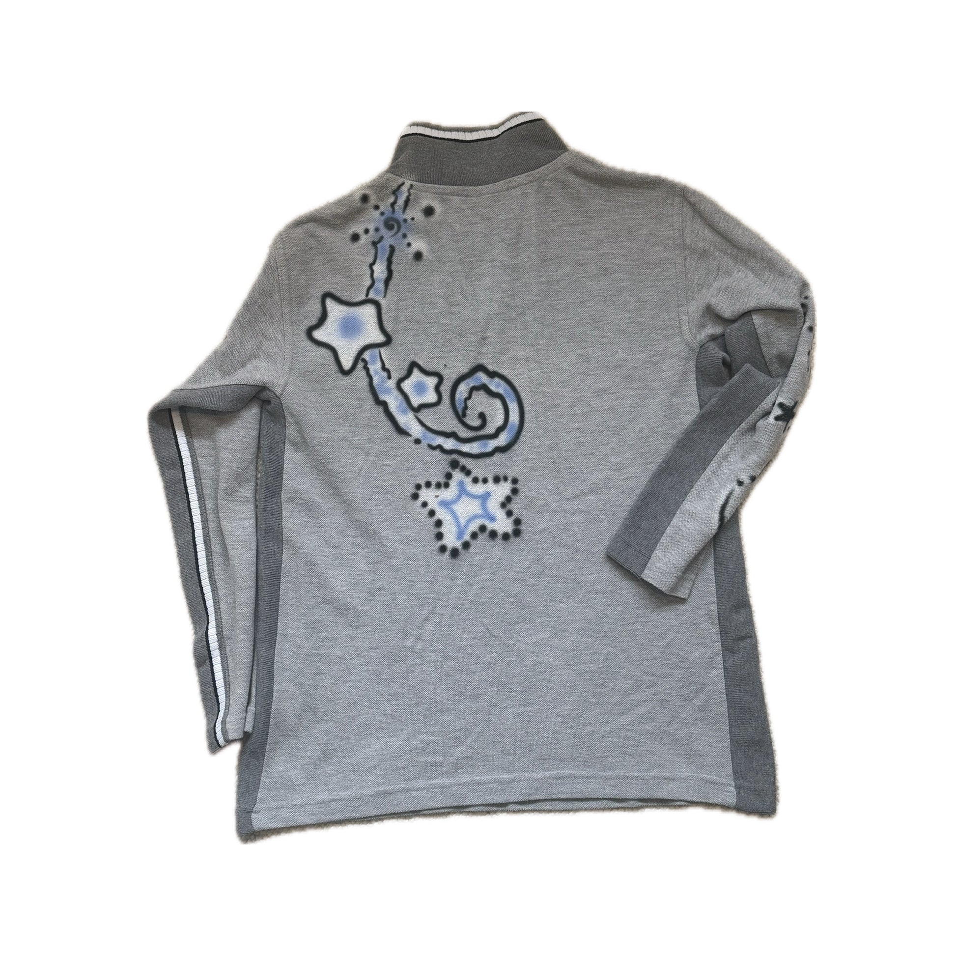 002 Airbrush Grey Top