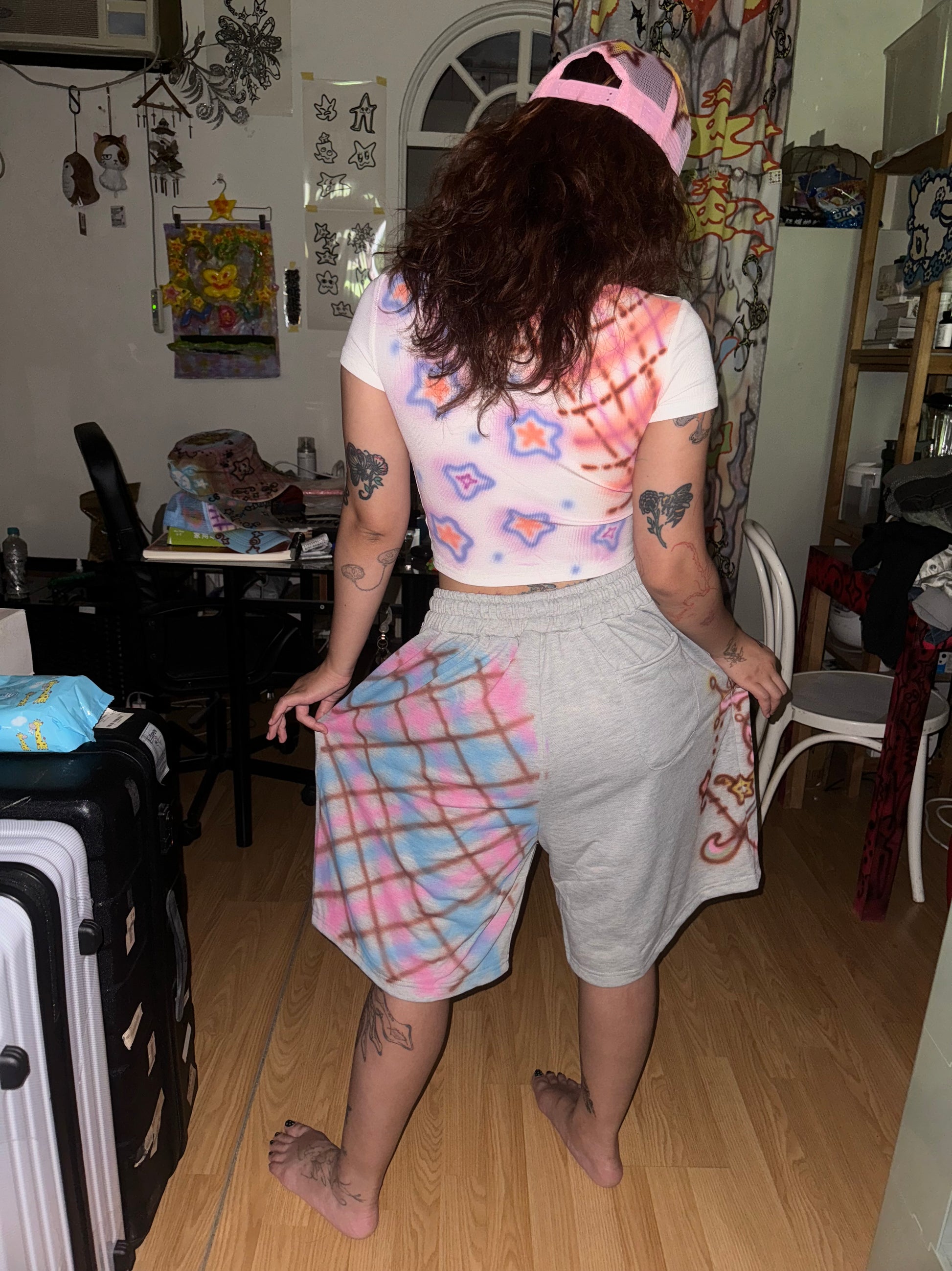 Star Short - Star Family & Plaid