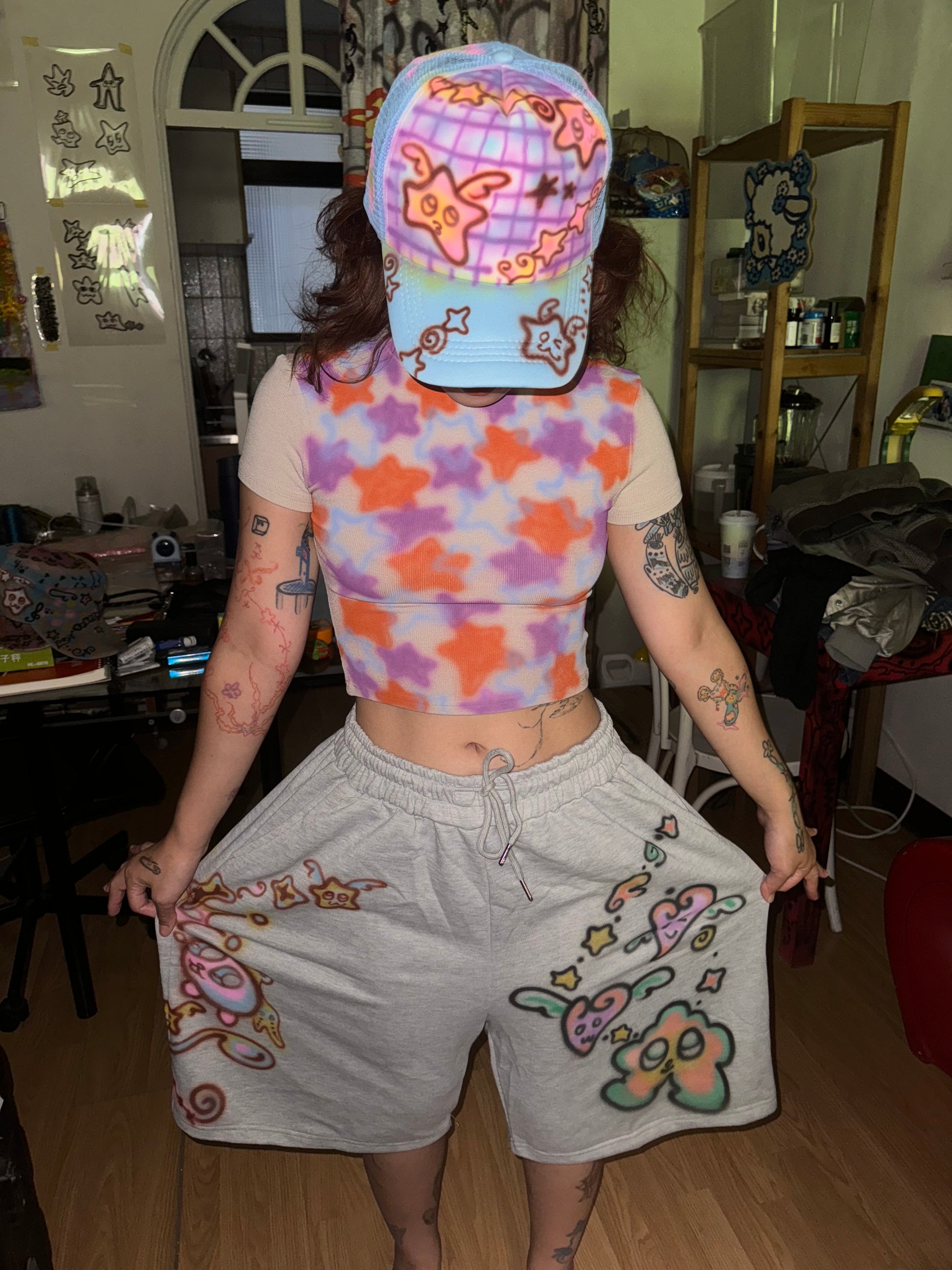 Star Short - Star Family & Plaid