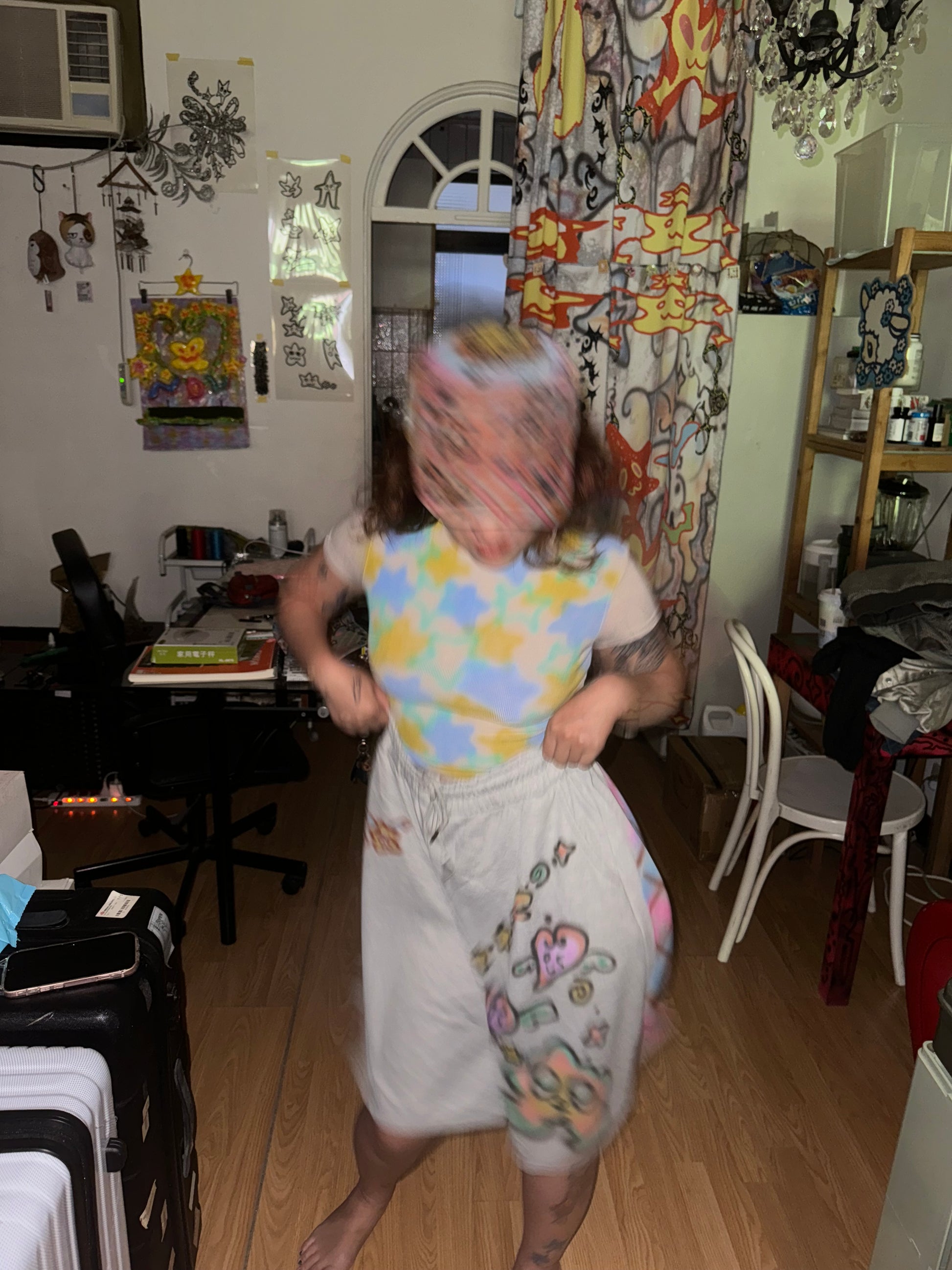 Starry Fitted Top - Blueberry Lemon