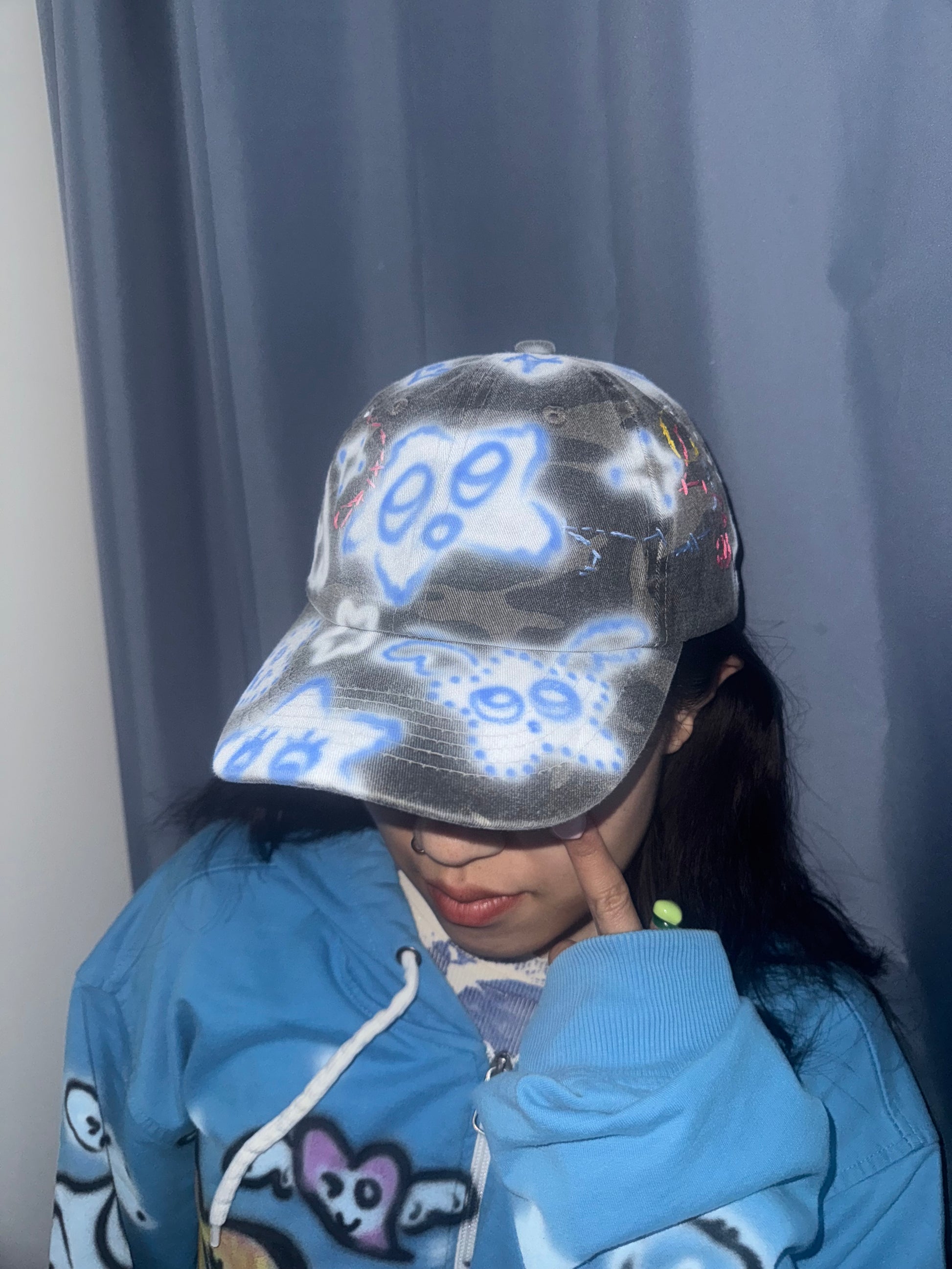 002 Airbrush Camo Cap