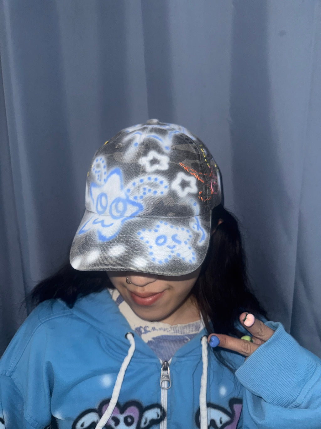 001 Airbrush Camo Cap