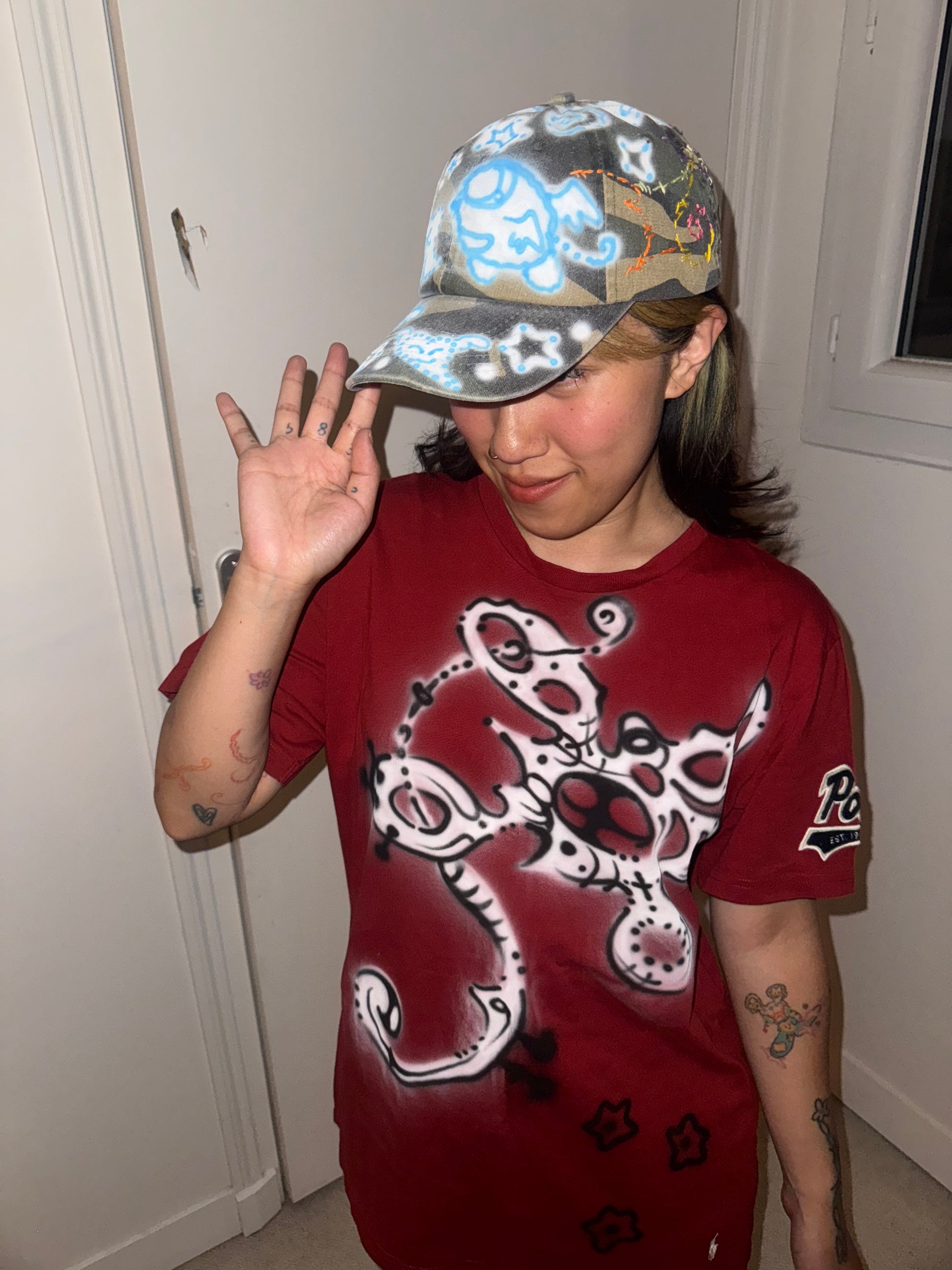 07. Airbrush Red Tee