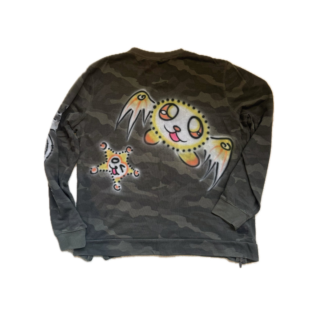 003 Airbrush Green Camo Top