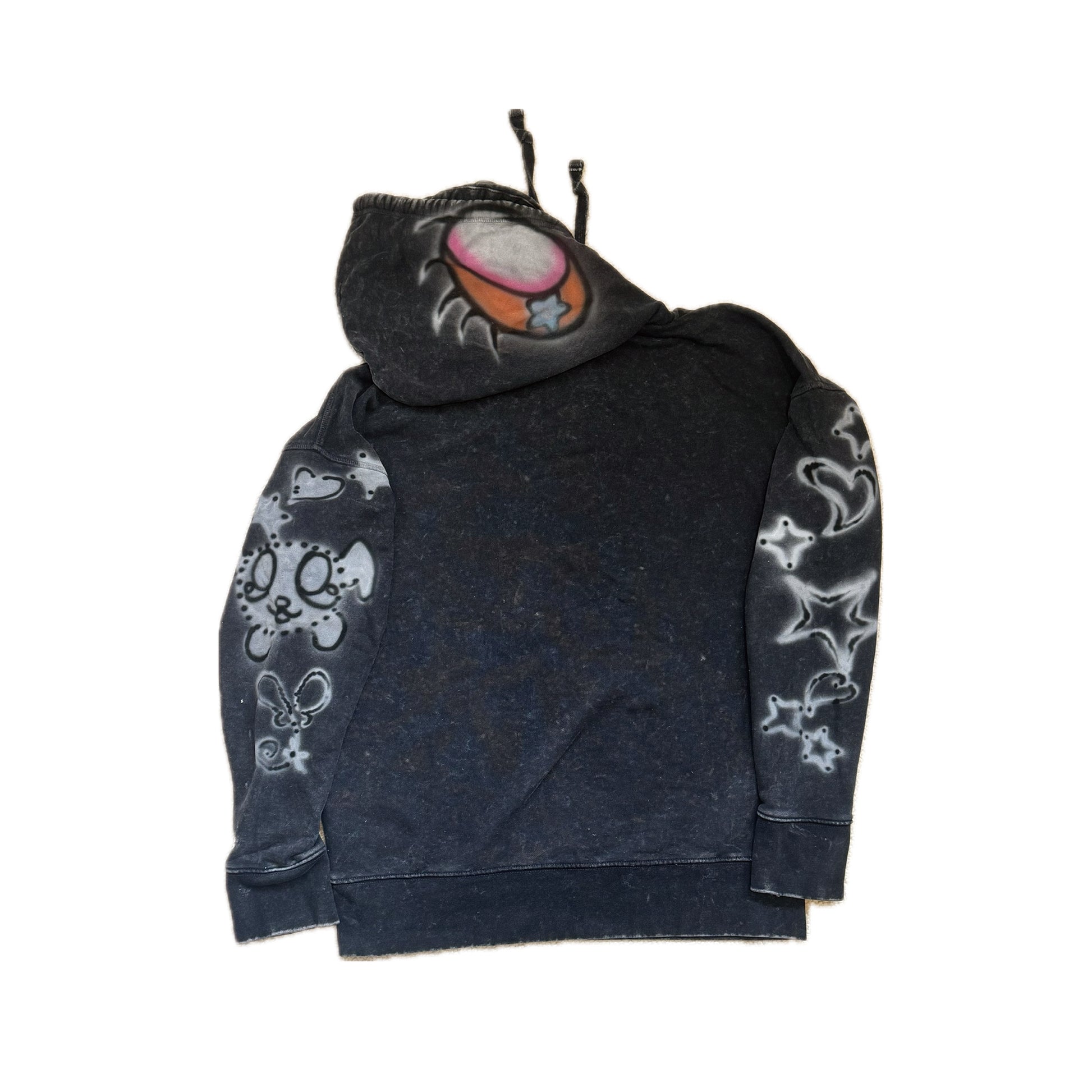 006 Airbrush Grey Hoodie