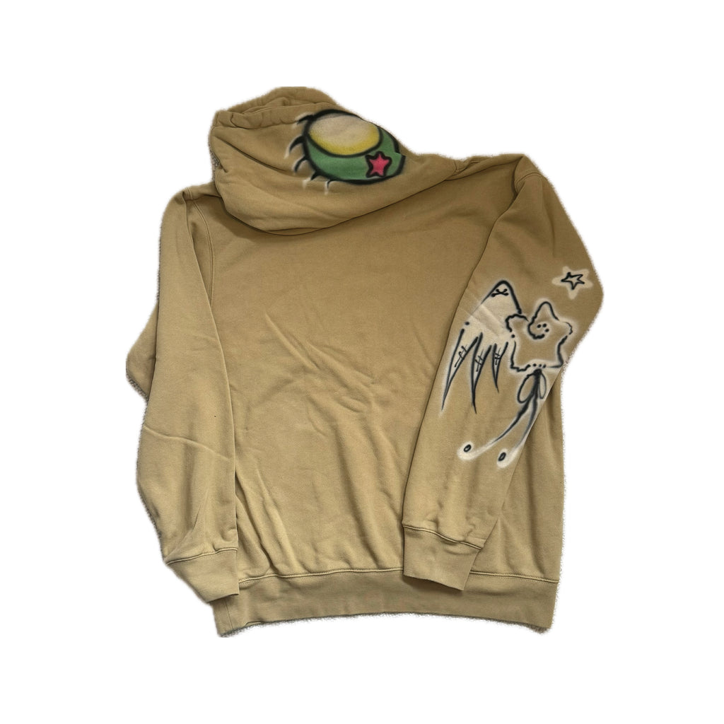 008 Airbrush Khaki Hoodie